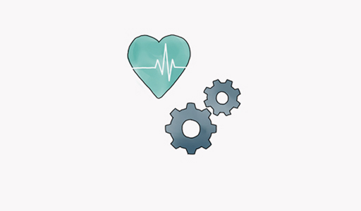 Healthcare and specialised manufacturing icons — sectors Calanca targets for private equity investment